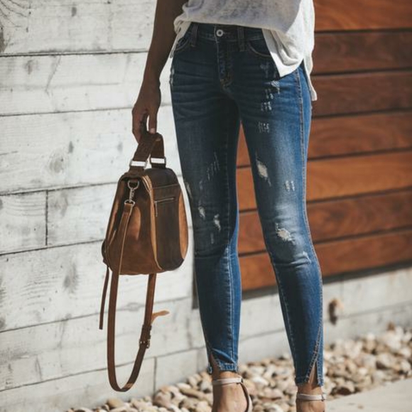 Vici Jeans | Split Ankle Denim Nwt Vicidolls Size 26 | Poshmark